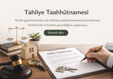 tahliye taahhütnamesi